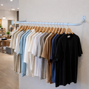 Ver imagem 2 de Arara de Parede 80cm Cabideiro para Roupas + Suporte Rt 40cm Organização Closet Loja Branco