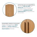 Ver imagem 7 de Guarda-Roupa Modulado de Canto Oblíquo 1 Porta 100% MDF Cairo Marrom/Cinamomo