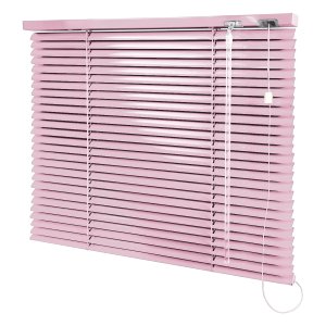 Persiana Horizontal Rosa - 1,30m Larg X 1,30m Alt - Alumínio 25mm - Persianet