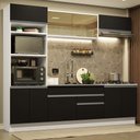 Ver imagem 2 de Armário de Cozinha Completa 270cm Branco Preto Glamy Madesa 10
