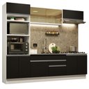 Ver imagem 3 de Armário de Cozinha Completa 270cm Branco Preto Glamy Madesa 10