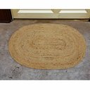 Ver imagem 1 de Tapete Oval Juta Timbu 60x90 cm Bege Niazitex
