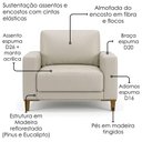 Ver imagem 5 de Poltrona Decorativa Oasis Pes Madeira Courino Tcs 725 Moll