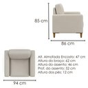 Ver imagem 3 de Poltrona Decorativa Oasis Pes Madeira Courino Tcs 725 Moll