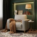 Ver imagem 6 de Poltrona Decorativa Oasis Pes Madeira Courino Tcs 725 Moll