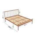Ver imagem 5 de Cama Queen em Aço Begônia CabeCasa MadeiraOriginals Marrom/Cobre