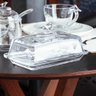 Manteigueira de Cristal C/tampa Bird Transparente 18cm Wolff - 4