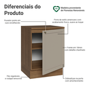 Ver imagem 6 de Balcão de Cozinha 60 cm 1 Porta Rustic/Crema Vik Madesa