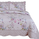 Ver imagem 1 de Cobre Leito Queen Size 100 Algodão Arielle 300 Fios Bordado:rosa