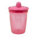 Ver imagem 4 de Kit com 3 Copos de Transição Clingo Rosa - Bico Rígido, Anti-vazamento