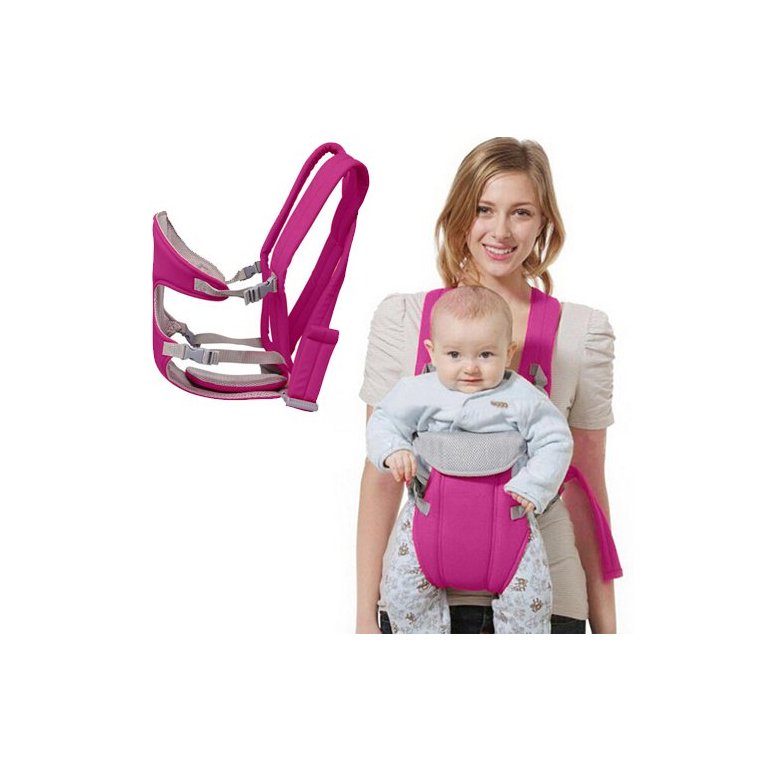 Canguru Carrega Bebê Ergonômico Passeio Importway 3 em 1 Posições Baby Até 15 Kg Rosa 3 EM 1 ROSA