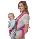 Ver imagem 2 de Canguru Carrega Bebê Ergonômico Passeio Importway 3 em 1 Posições Baby Até 15 Kg Rosa 3 EM 1 ROSA