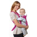 Ver imagem 4 de Canguru Carrega Bebê Ergonômico Passeio Importway 3 em 1 Posições Baby Até 15 Kg Rosa 3 EM 1 ROSA