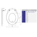 Ver imagem 2 de Assento Sanitário Almofadado Universal Cipla - Preto