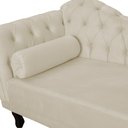 Ver imagem 4 de Recamier Larissa Lado Direito 1,20 Cm Veludo Bege - Montanaris Decor