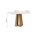 Ver imagem 4 de Conjunto Sala de Jantar Mesa Lisa 120cm com Tampo MDF e Vidro Redonda 4 Cadeiras Lily