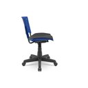 Ver imagem 2 de Cadeira Plaxmetal Ergoplax Polipropileno Azul Secretária com Assento Estofado