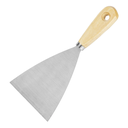 Ver imagem 2 de Espatula Betumadeira, Aco Inoxidavel, Lisa, Cabo de Madeira, 4pol., 100mm, 1pc // Sparta