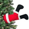 Pernas de Papai Noel Natal Arvore Natalina com Movimento Flexivel Decoraçao Festa Fim de Ano Confrat - 1