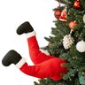 Pernas de Papai Noel Natal Arvore Natalina com Movimento Flexivel Decoraçao Festa Fim de Ano Confrat - 6