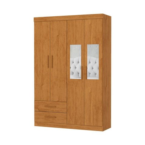 Guarda Roupa 4 Portas 2 Espelhos Centrais Allure -grand Line