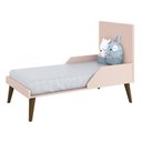 Ver imagem 3 de Quarto de Bebê Theo 3 Portas com Colchão e Cômoda Gaveteiro Rosa Pés Amadeirados – Reller
