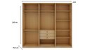 Ver imagem 4 de Closet 3 Gavetas 3 Cabideiros Nero Infinity Savana