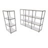 Praleira de Aço Reforçada Mini Porta Pallet 200x60x90 Estante Bandeja Branca 1 Módulo + 3 - 1