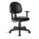 Ver imagem 1 de Cadeira Ágata Executiva Back System Braço Regulável Courvin Preto