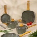 Ver imagem 7 de Panela Grill Esmeralda 24cm Indução Cerâmico 4mm Style Cook