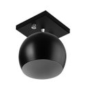Ver imagem 2 de Lustre Plafon Bola 15 cm Quadrada Preto