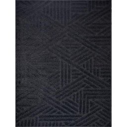 Tapete Sala 200x250 Cm Alto Relevo Realce Trama 56 Chumbo - 2
