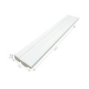 Ver imagem 5 de Rodapé de Poliestireno Frisado 5cm x 2,40m Rende 2,40 Metros Casa Grassi 