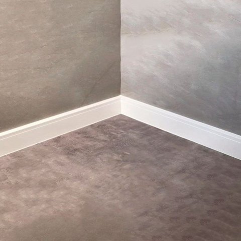 Rodapé Poliestireno Frisado 5cm x 2,40m Casa Grassi