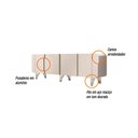 Ver imagem 4 de Sala de Jantar com Cristaleira Évora e Balcão Buffet Saluti Off White - Hb Móveis