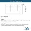 Ver imagem 4 de Cabeceira MH-2680 Herval Estofada King para Colchão 193 cm Linho Bege C