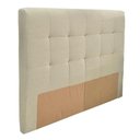 Ver imagem 1 de Cabeceira MH-2680 Herval Estofada King para Colchão 193 cm Linho Bege C