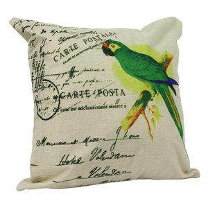 Capa para Almofada 42X42 Alessa Papagaio