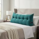 Ver imagem 3 de Almofada Decorativa Mel Solteiro 90cm Suede:azul-turquesa/liso