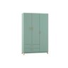 Guarda Roupa 3 Portas e 2 Gavetas LE6019 Oliva - Movelbento - 1