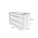 Ver imagem 4 de Gabinete de Banheiro com Cuba 80cm Jazz 