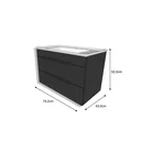 Ver imagem 4 de Gabinete de Banheiro com Cuba 80cm Jazz 