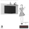 Painel Riho para TV até 50 Polegadas com 1 Prateleira Off White - 7
