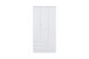 Ver imagem 4 de Guarda Roupa 3 Portas 2 Gavetas Doce Sonho Roupeiro Branco