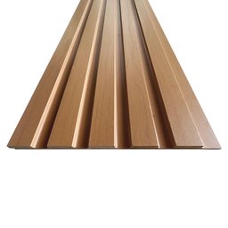 Painel Ripado Compacto 01 Unid. 90x25cm Larg. Talatto Painéis Amêndoa - 3