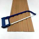 Ver imagem 5 de Painel Ripado Compacto 01 Unid. 90x25cm Larg. Talatto Painéis Amêndoa