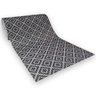 Tapete Passadeira Emborrachada Pvc Antiderrapante 0,65x4,00m Losango Grafite - 1