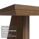 Ver imagem 3 de Mesa de Jantar 5389 6 Lugares Retangular MDF Rustic Marrom Madesa