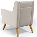 Ver imagem 7 de Kit 02 Poltronas Decorativas com Pés de Madeira Taroba D02 Linho Cru B-443 - Lyam Decor