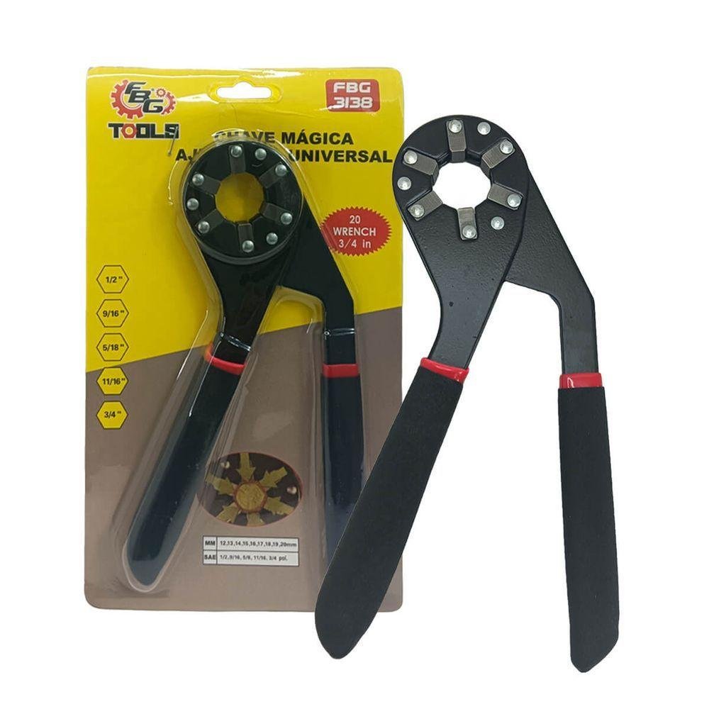 Chave Mágica Ajustável Universal Sextavada Fbg Tools - 7